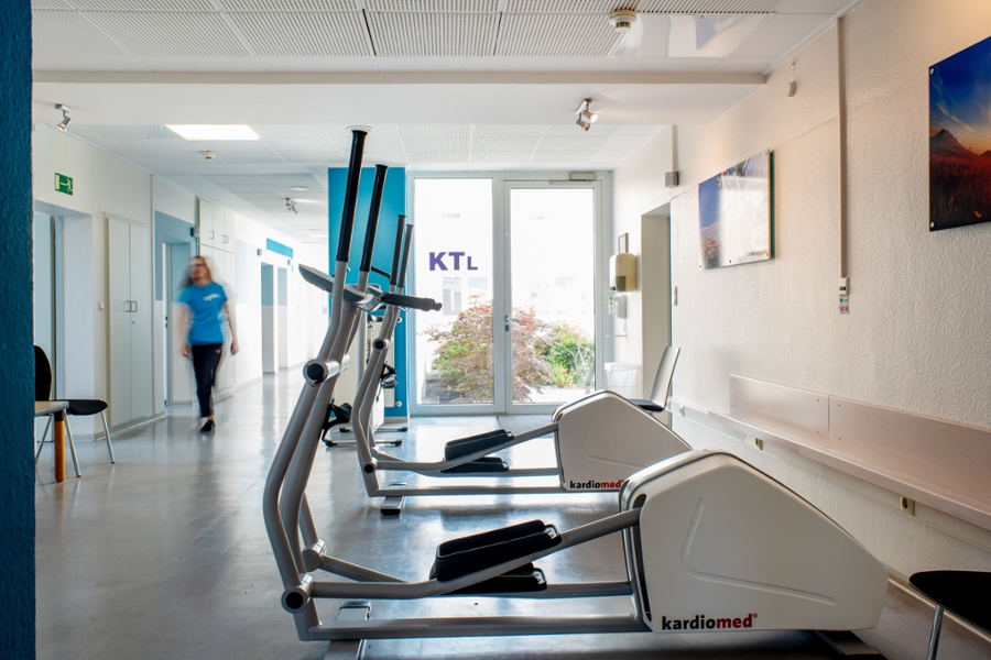 Vom Gesundheitssport bis zum medizinischen Ausdauertraining stehen in der Marbachtalklinik moderne Trainingsgeräte zur Verfügung.