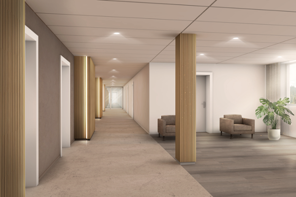 Musterbild eines Flures nach der Modernisierung Musterbild eines Flures nach der Modernisierung